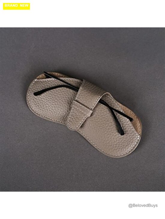 Soft Leather Glasses Case Holder Slim Sunglasses Pouch Portable Eyewear Sleeve main image 6